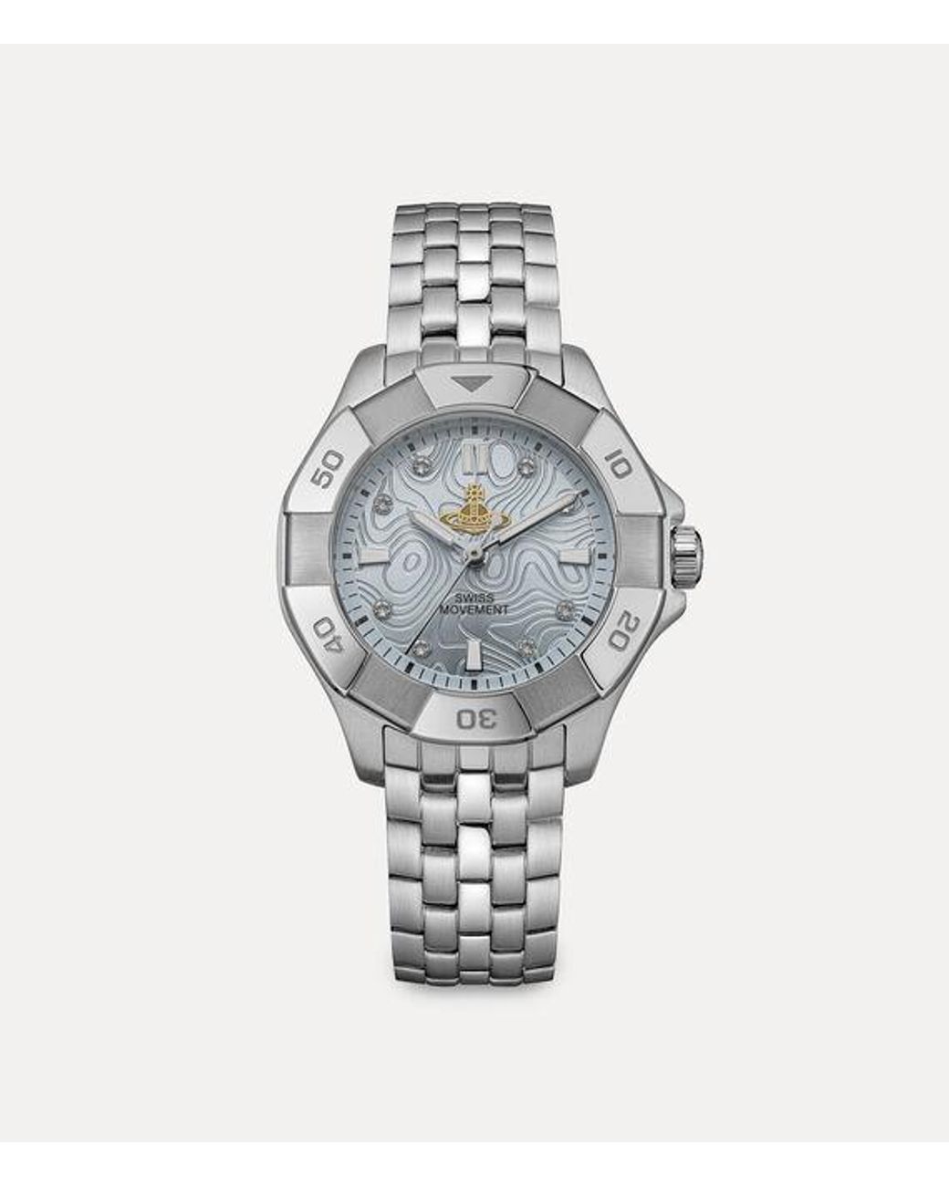 Vivienne Westwood White Brompton Watch Stainless Steel