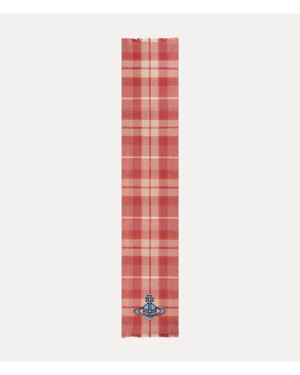 Vivienne Westwood Red Yak Scarf Fraser Tartan Yak