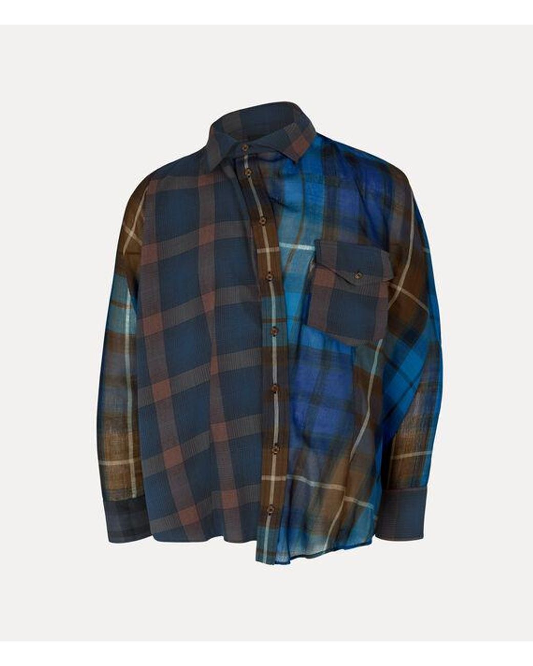 Vivienne Westwood Blue Chaos Shirt Buchanan/Check Mix