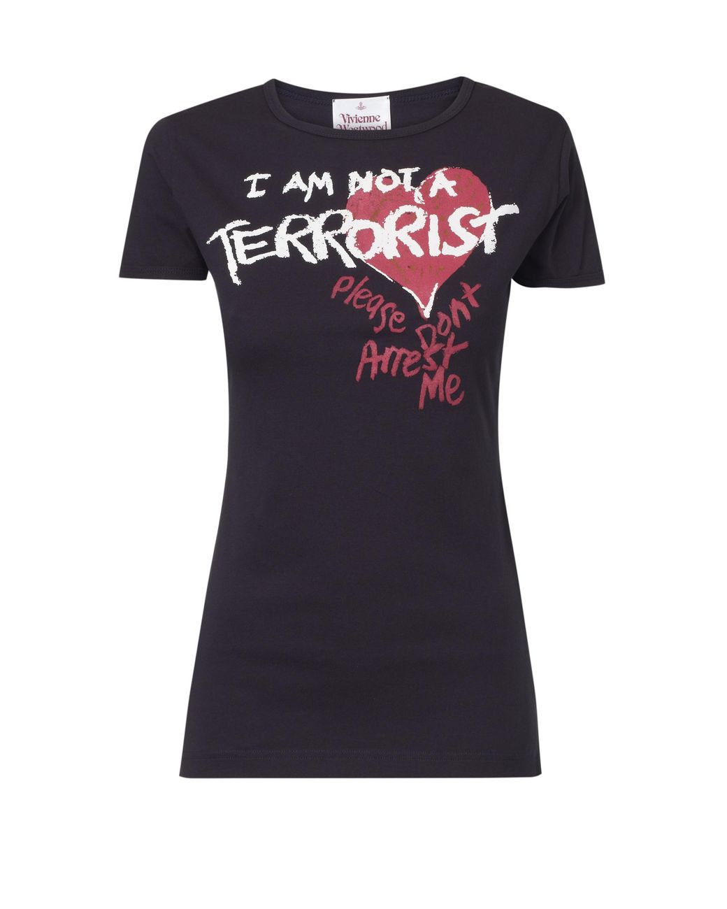 Vivienne Westwood I Am Not A Terrorist T-shirt Navy in Blue | Lyst UK