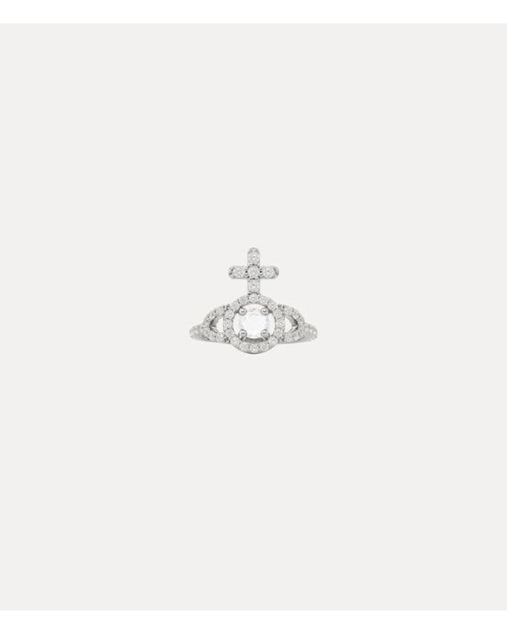 Vivienne Westwood White Olympia Ring