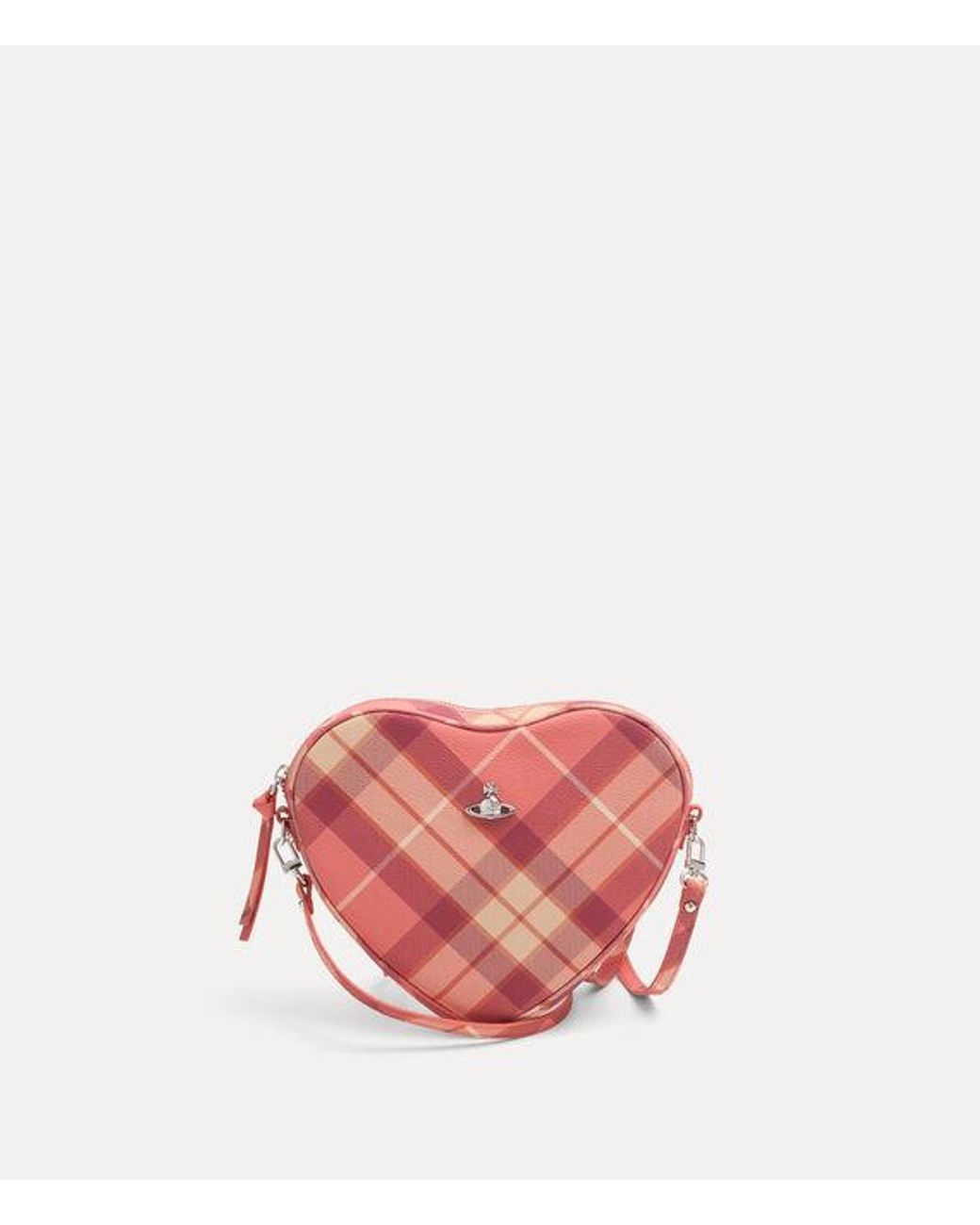 Vivienne Westwood Pink Alexa Heart Crossbody Polyurethane Polyester Cotton