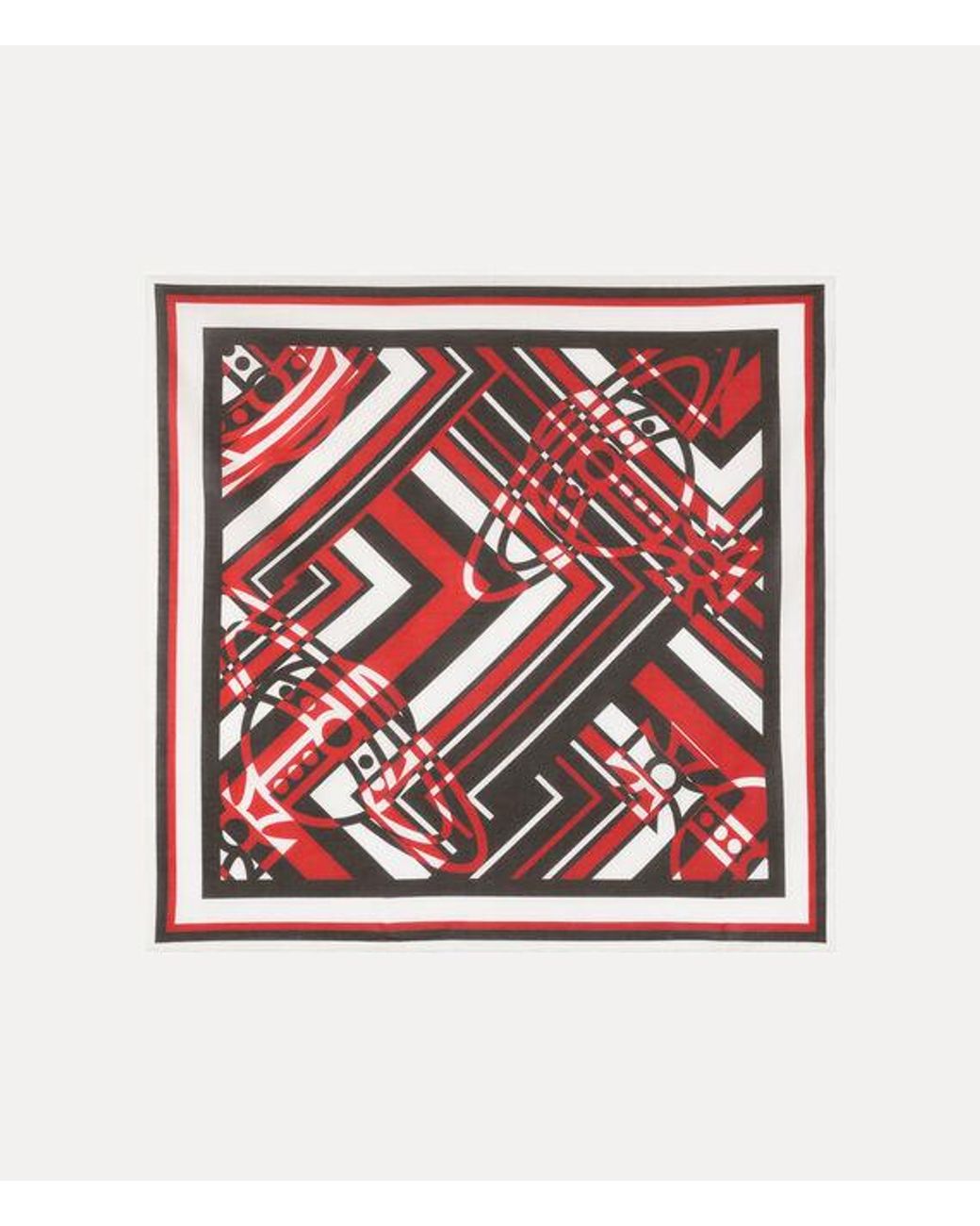 Vivienne Westwood Red Twisted Column Handkerchief Twisted Column