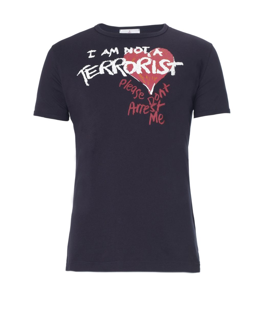 Vivienne Westwood I Am Not A Terrorist T-shirt Navy in Blue | Lyst UK