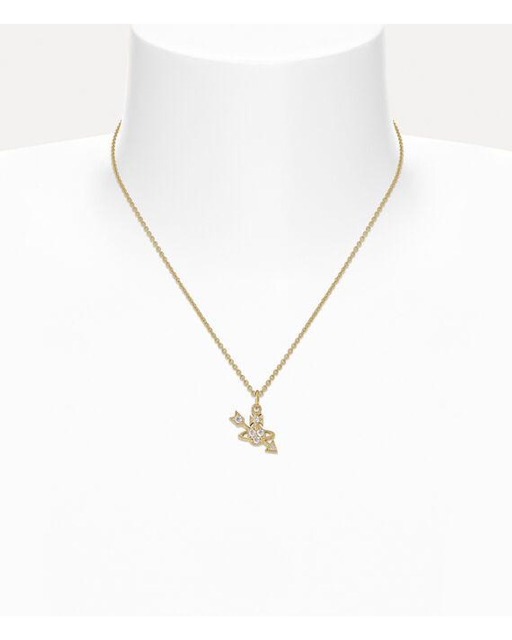 Vivienne Westwood Metallic Kiri Pendant Necklace Cubic Zirconia