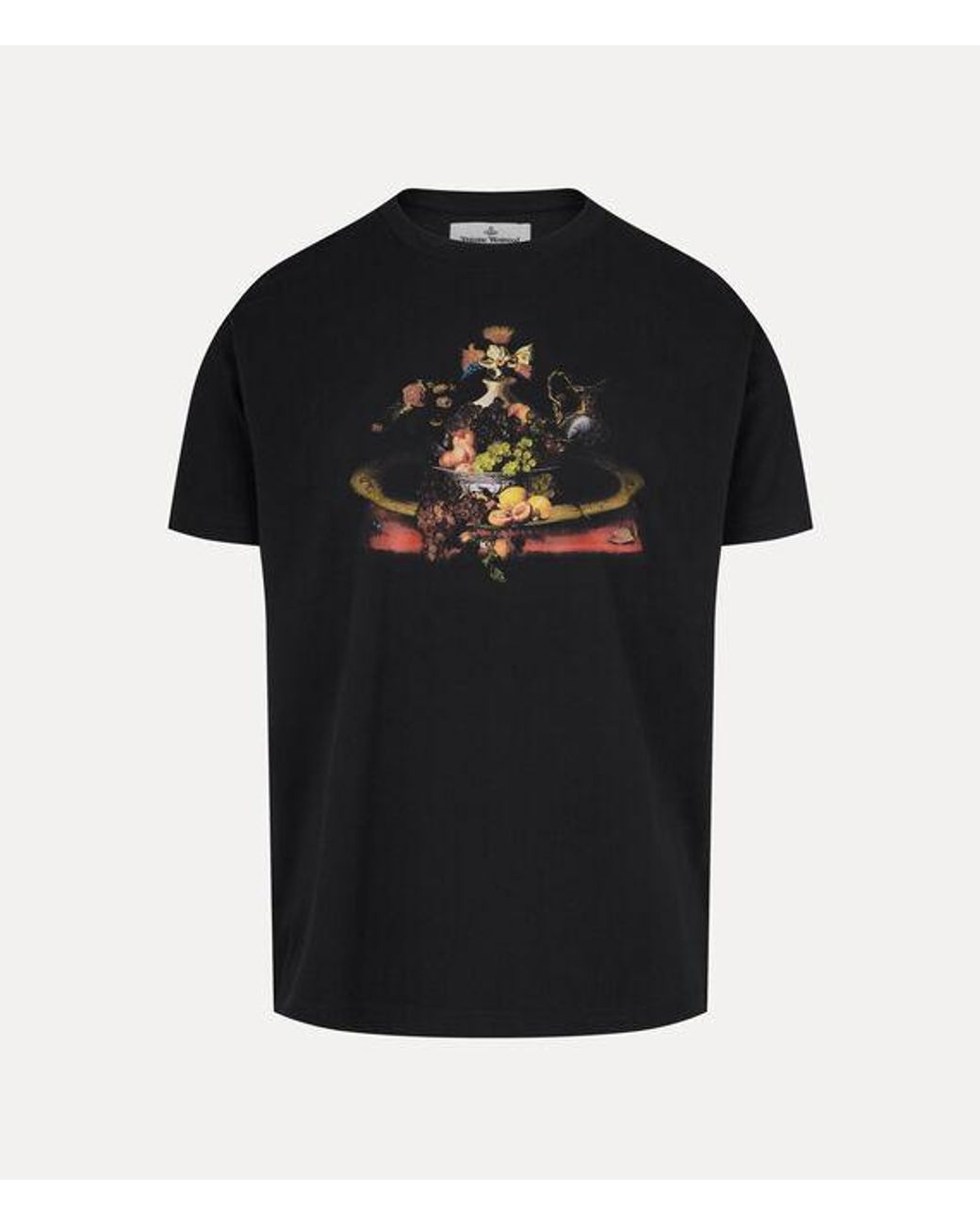 Vivienne Westwood Black Still Life Orb Classic T-Shirt Cotton