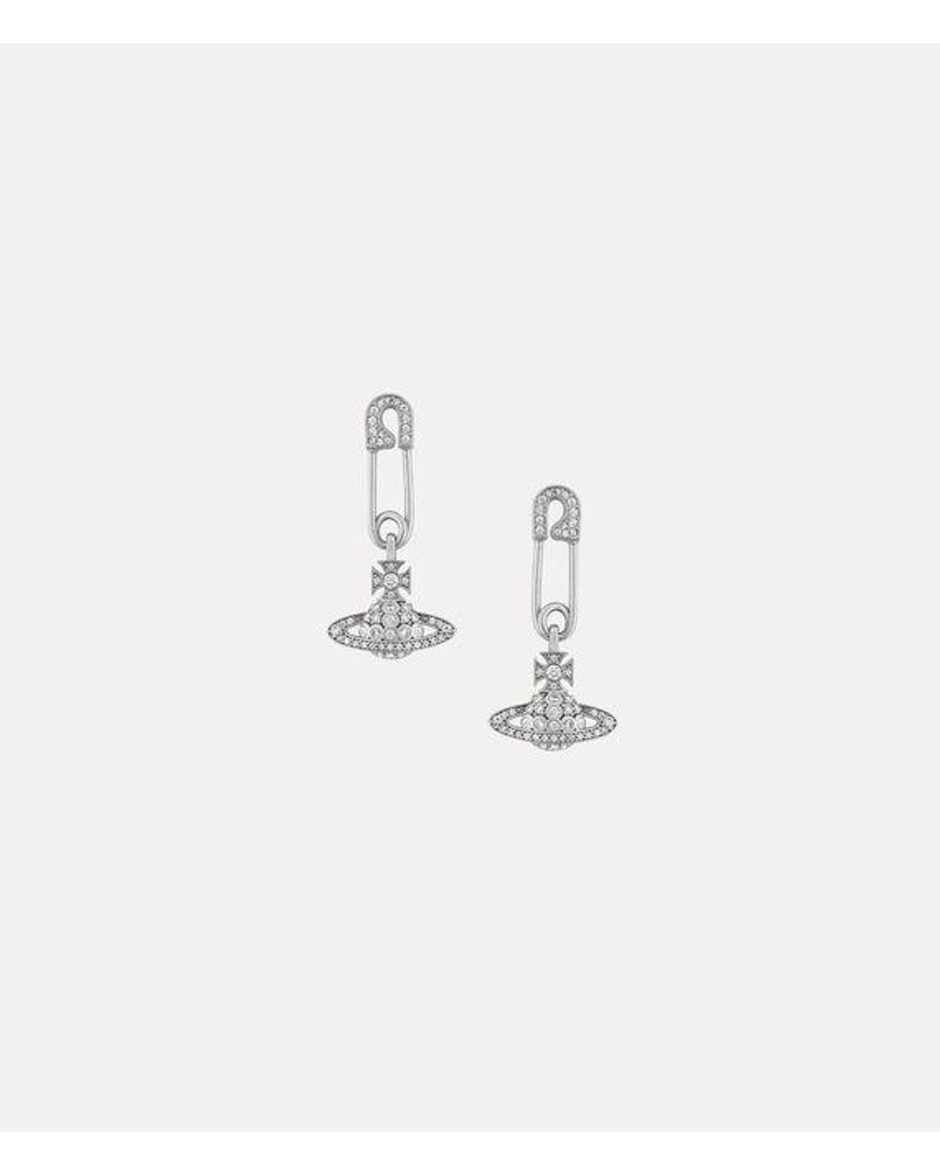 Vivienne Westwood Natural Lucrece Earrings Cubic Zirconia