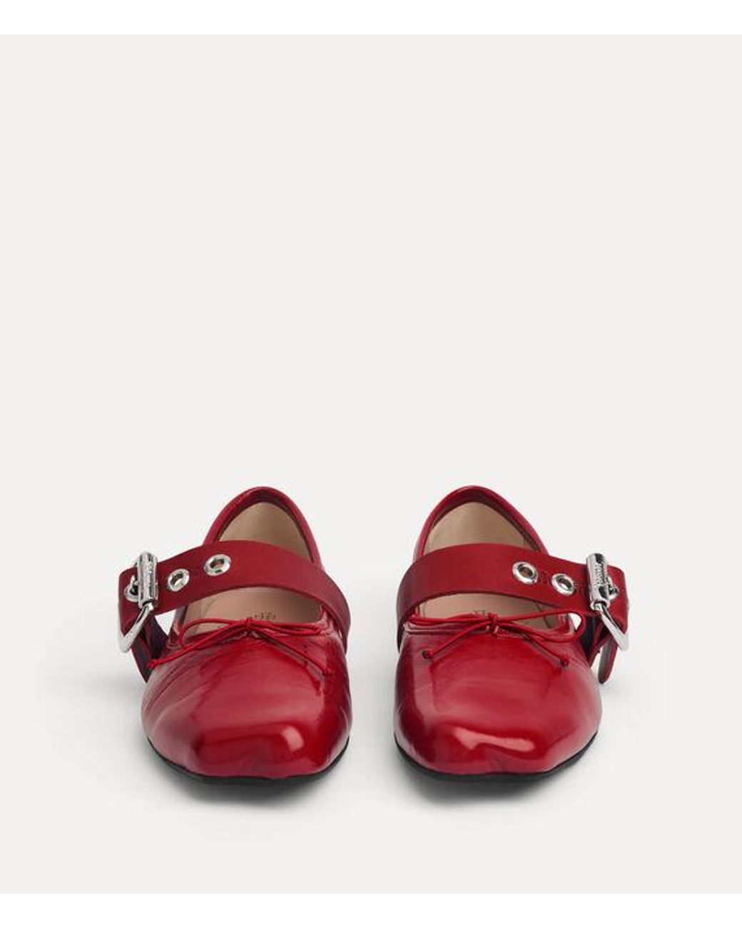 Vivienne Westwood Red Alice Ballerina Naplak Leather