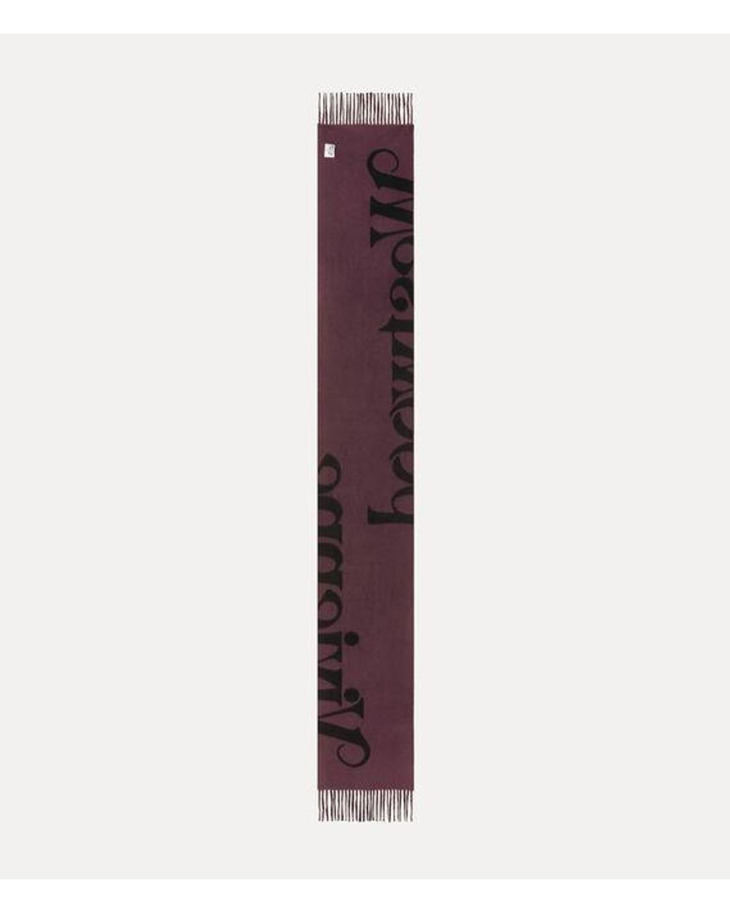 Vivienne Westwood Blue Scarf Half Logo Double Fac