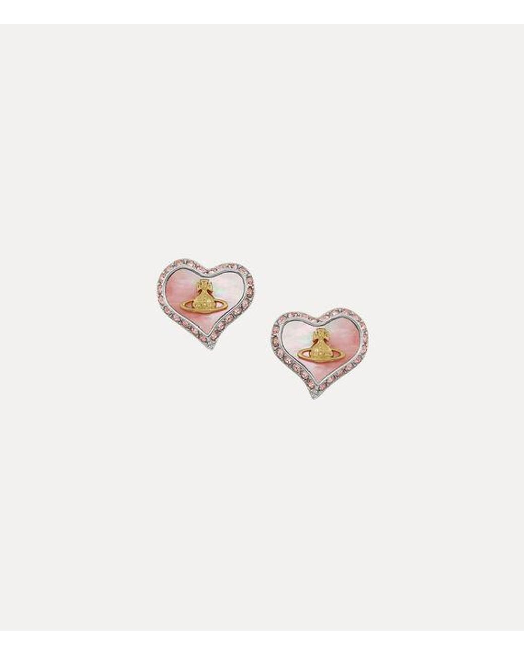 Vivienne Westwood White Petra Earrings