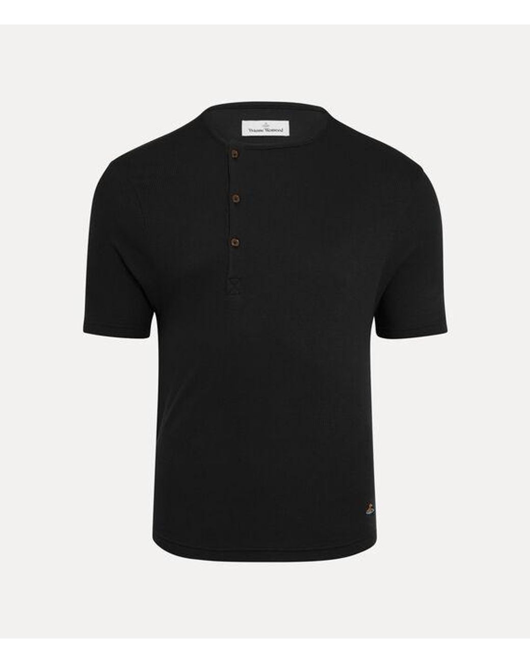 Vivienne Westwood Black Tegan T-Shirt Rib Jersey for men