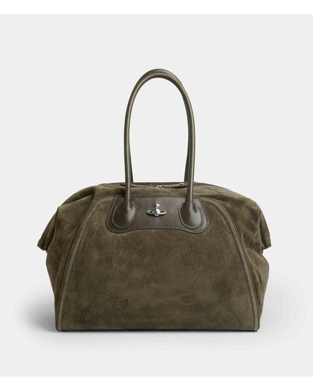 Vivienne Westwood Green Shirley Holdall Suede Leather