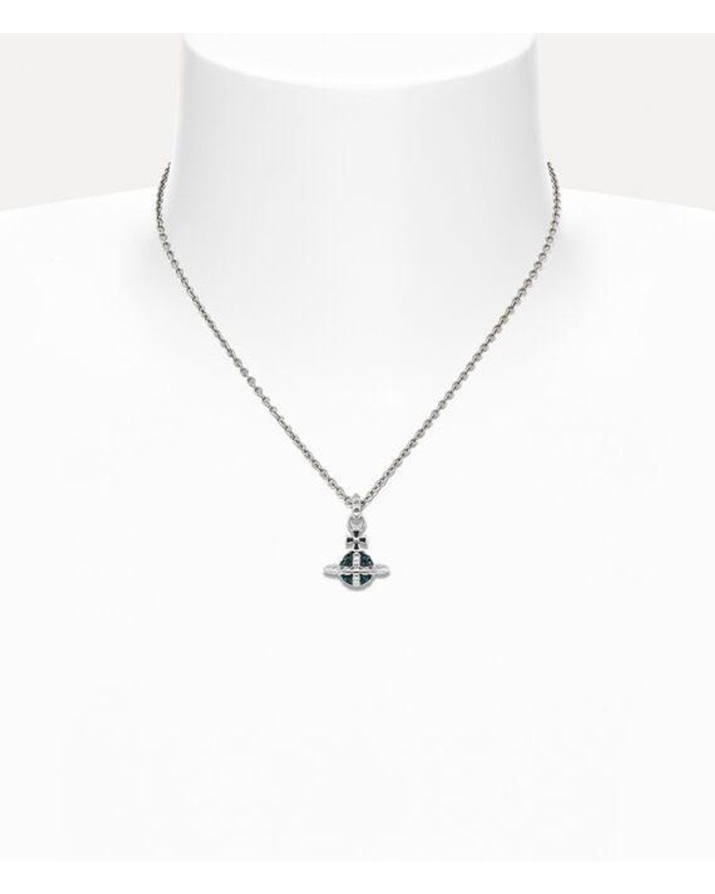 Vivienne Westwood White Mayfair Small Orb Pendant Necklace for men
