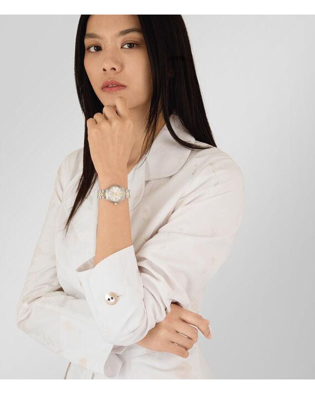 Vivienne Westwood White Little Camberwell Watch Stainless Steel