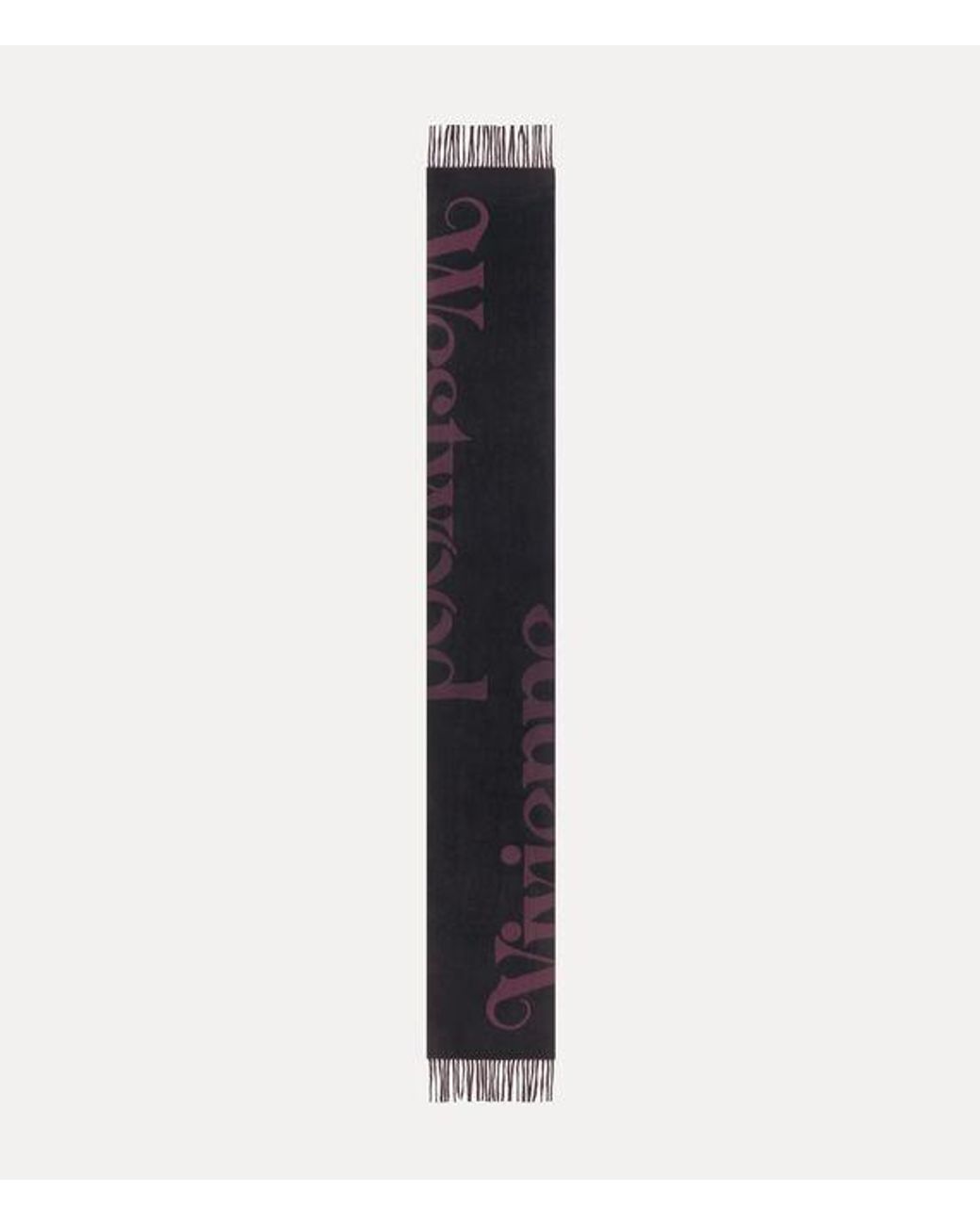 Vivienne Westwood Blue Scarf Half Logo Double Fac