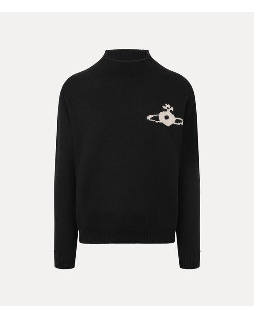 Vivienne Westwood Black Fisherman Jumper Wool for men
