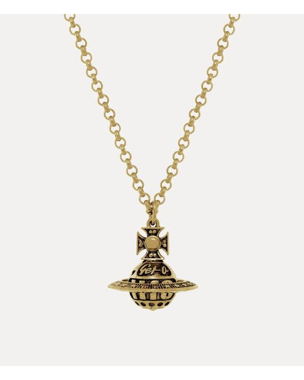 Vivienne Westwood Metallic Victorine Pendant Necklace