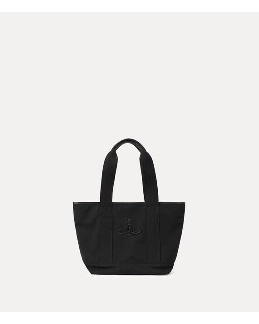 Vivienne Westwood Black Grant Small Tote Technical Canvas