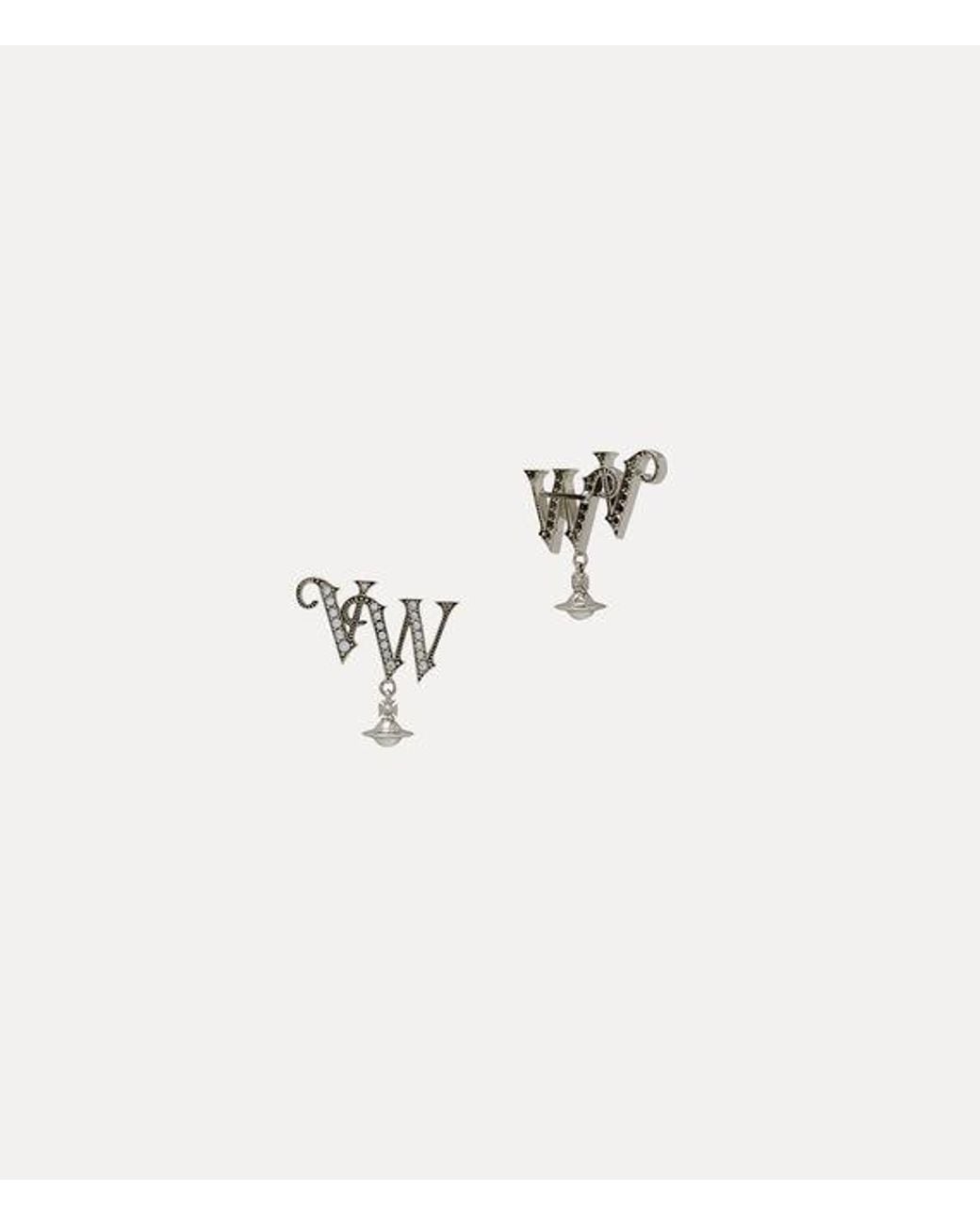 Vivienne Westwood Natural Vw Earrings Cubic Zirconia