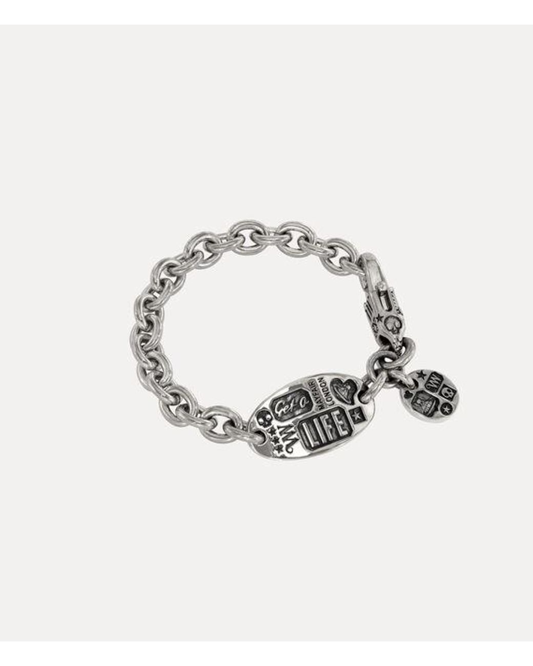 Vivienne Westwood Metallic Lancelot Bracelet Brass for men