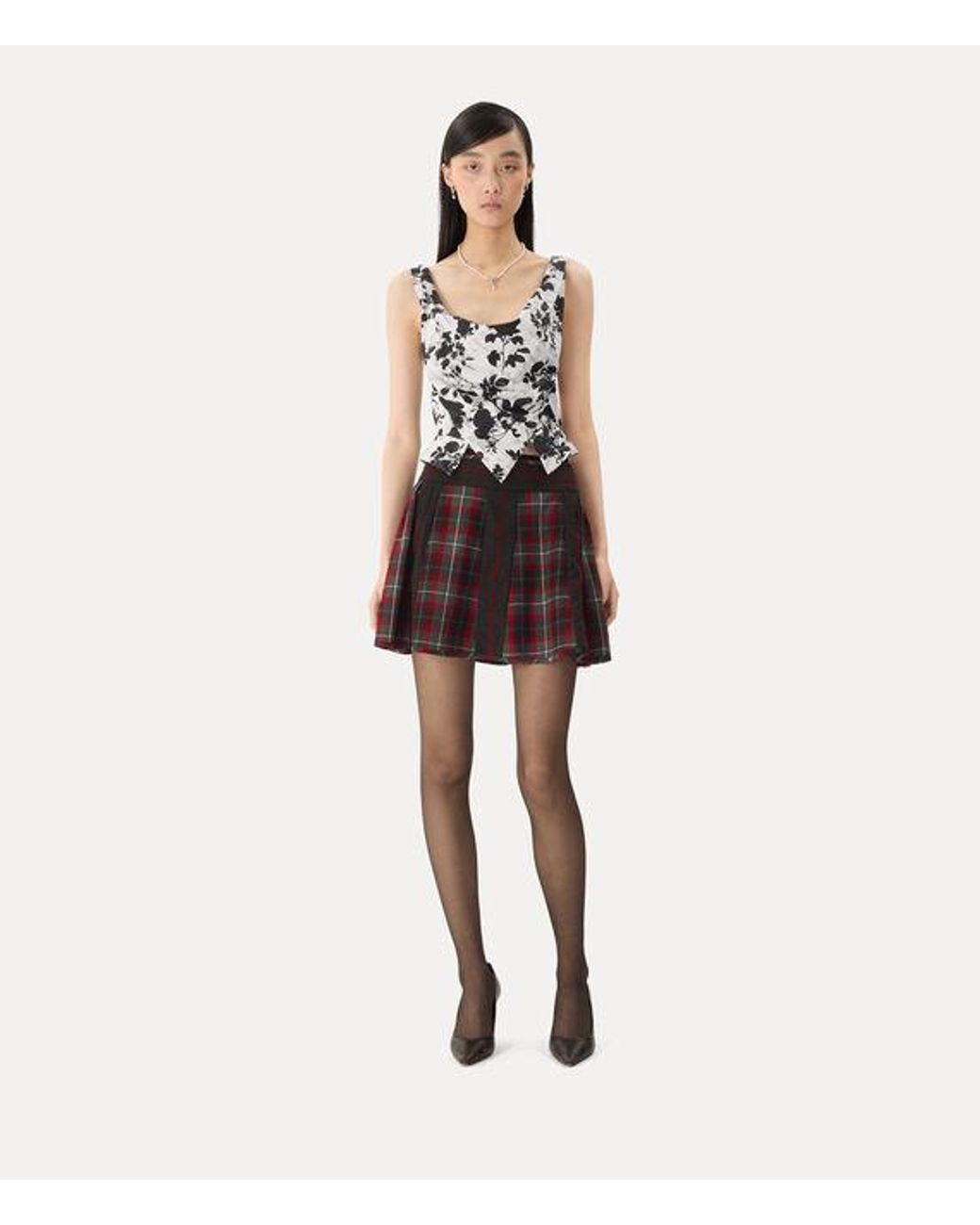 Vivienne Westwood White Sunday Top Printed Poplin