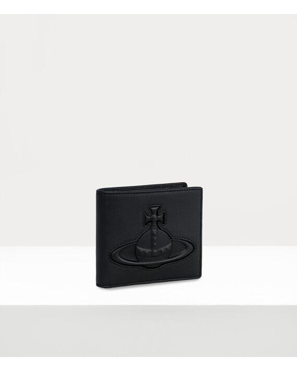 Vivienne Westwood White Billfold Wallet Smooth Leather Injected Orb for men