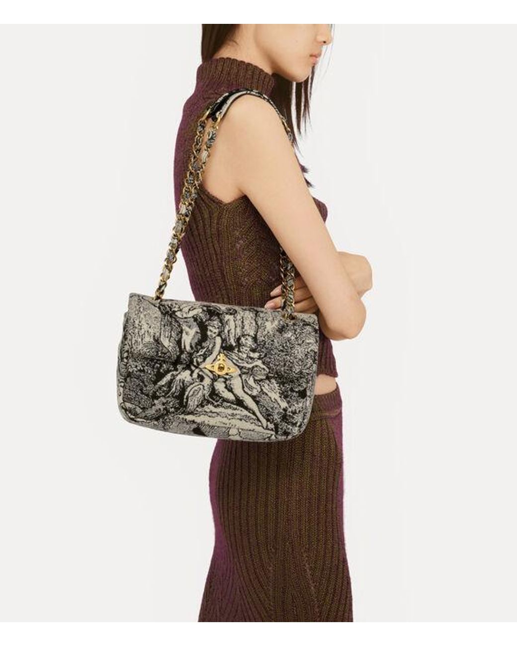 Vivienne Westwood Anita Medium Chain Shoulder Bag Venus Wool