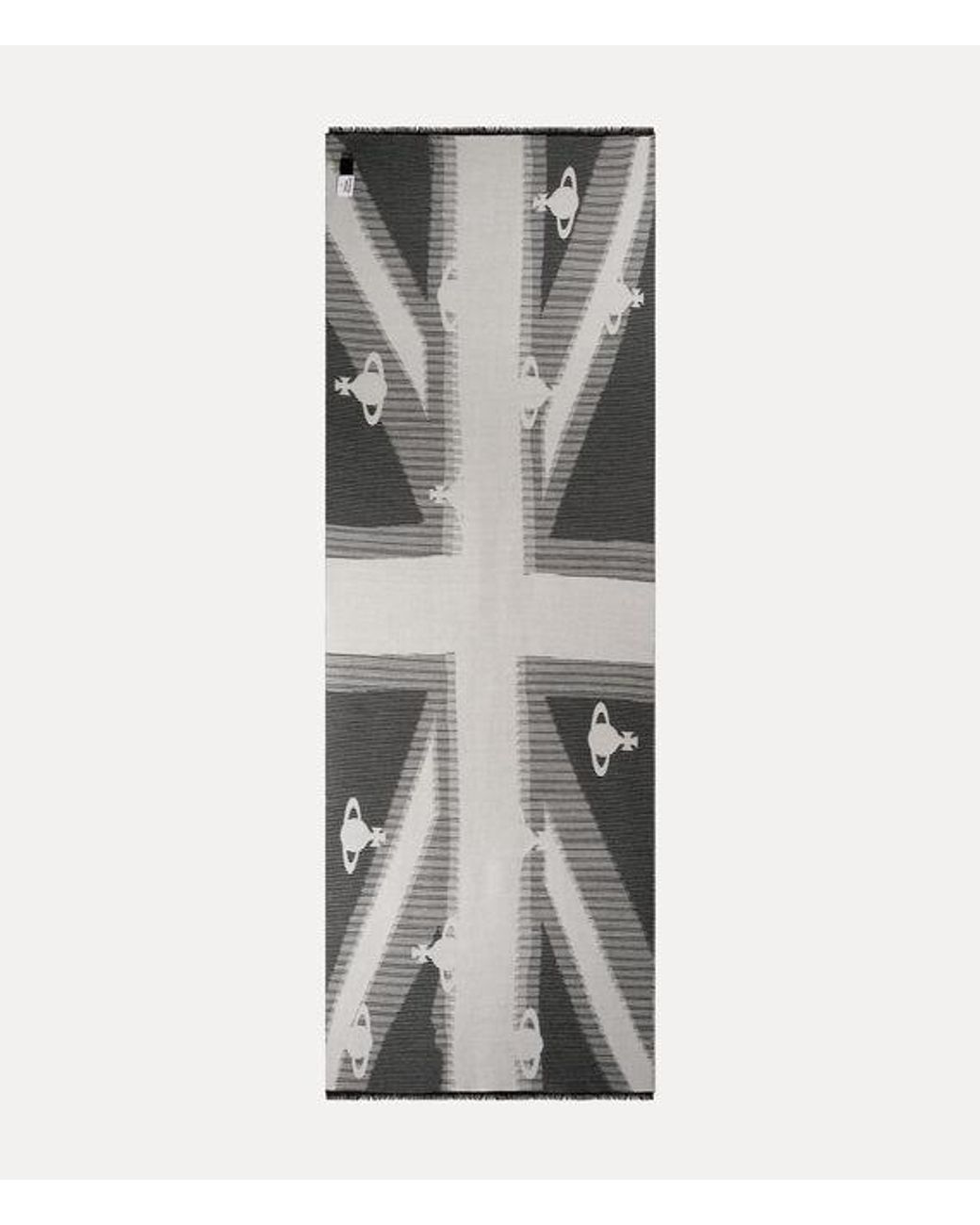 Vivienne Westwood Gray Union Jack Scarf Union Jack