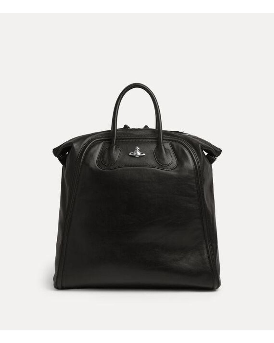 Vivienne Westwood Black Bobby Large Backpack Supple Leather