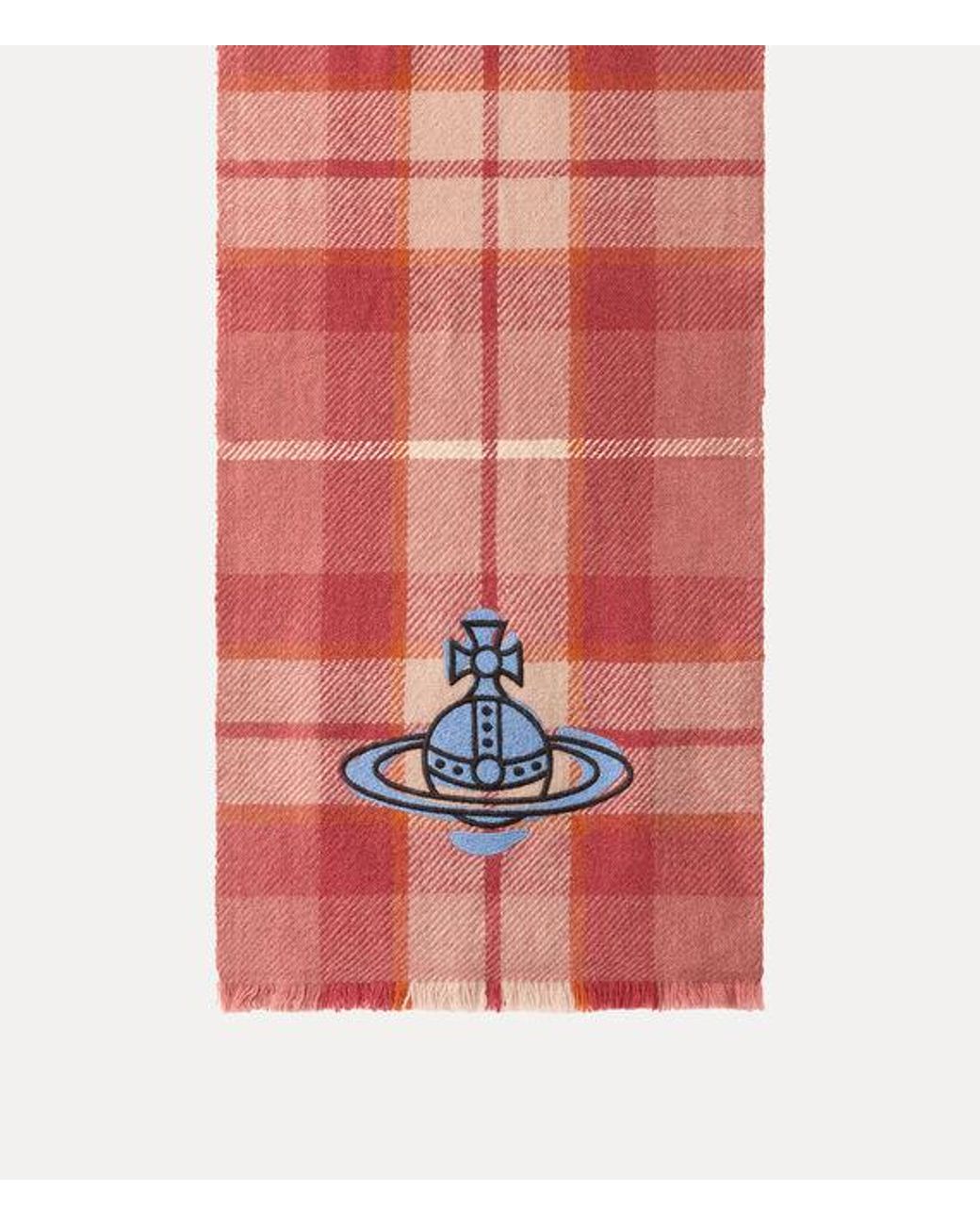 Vivienne Westwood Red Yak Scarf Fraser Tartan Yak