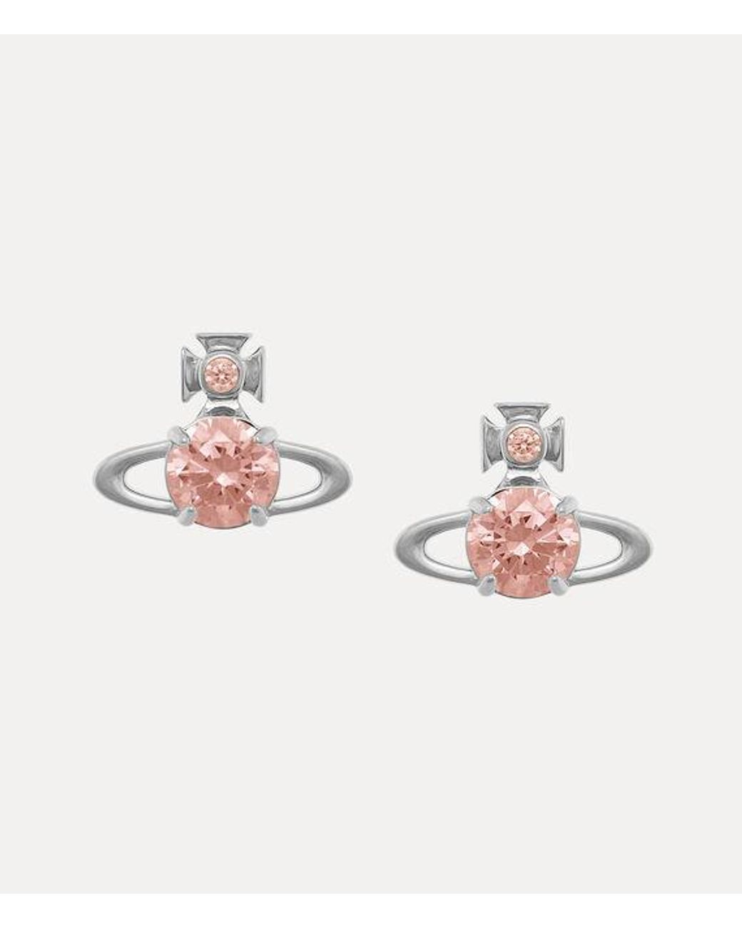 Vivienne Westwood White Reina Large Earrings