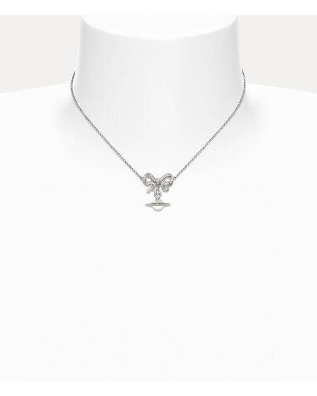 Vivienne Westwood White Octavie Choker Cuic Zirconia Gemstone