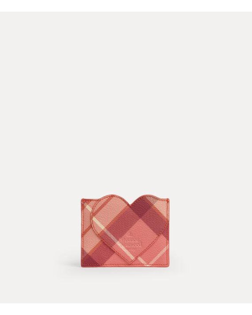Vivienne Westwood Pink Heart Card Holder Buccia D'Arancia