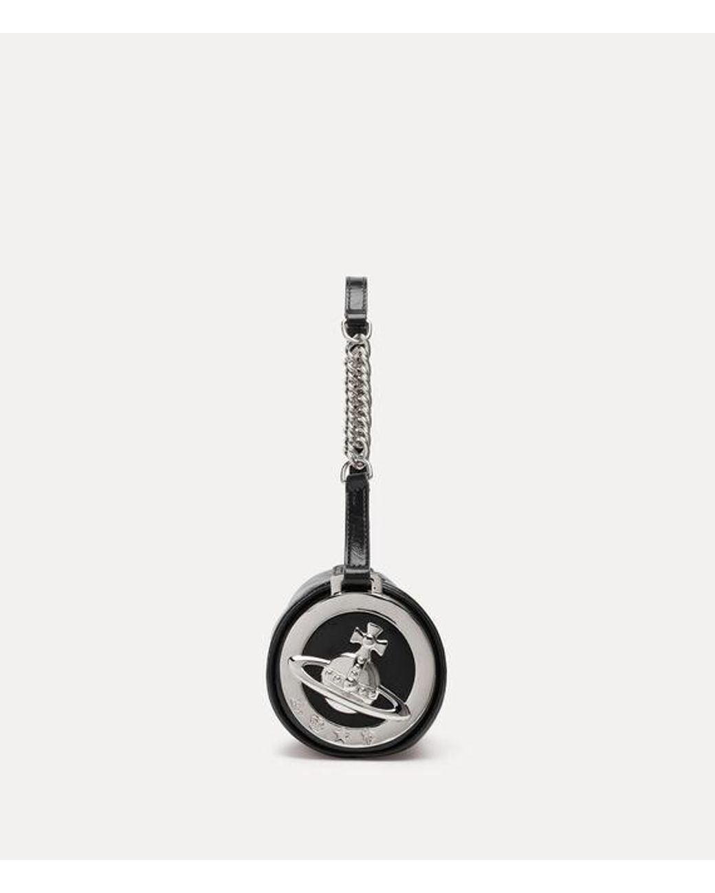 Vivienne Westwood Black Cindy Cylinder Bag Naplak Leather