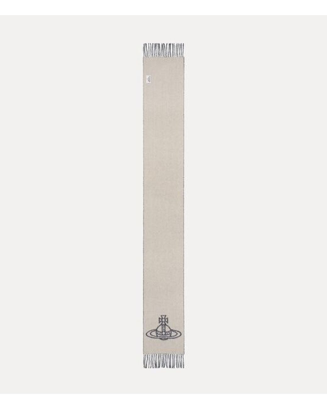 Vivienne Westwood White Double Face Scarf Double Face Scarf
