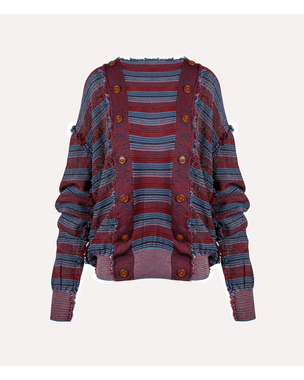 Vivienne Westwood Broken Stitch Cardigan in Purple for Men | Lyst UK