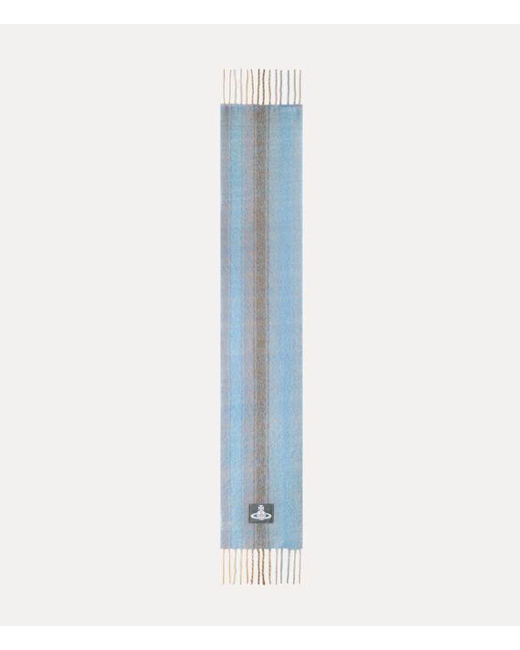 Vivienne Westwood Blue Scarf Chunky Stripe