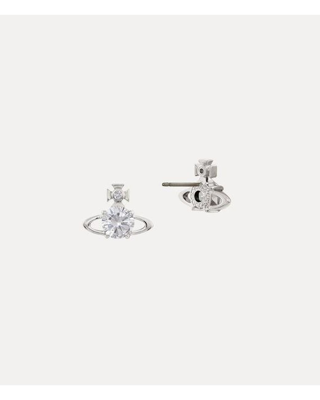 Vivienne Westwood Natural Reina Earrings Cubic Zirconia
