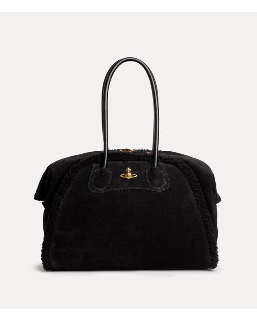 Vivienne Westwood Black Shirley Holdall Shearling/Suede