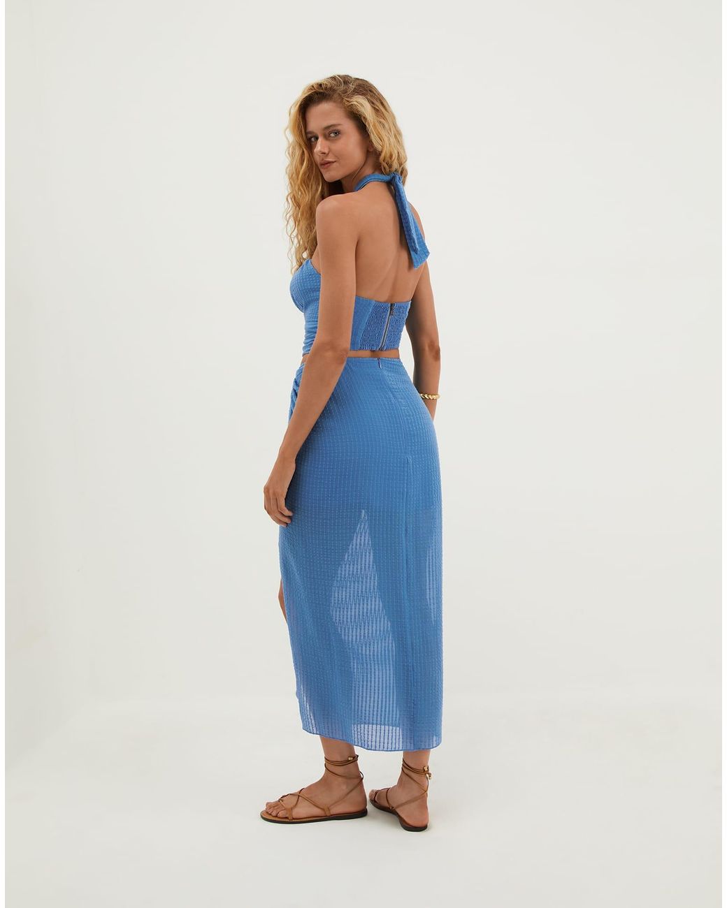 ViX Blue Lily Halter Top (exchange Only)