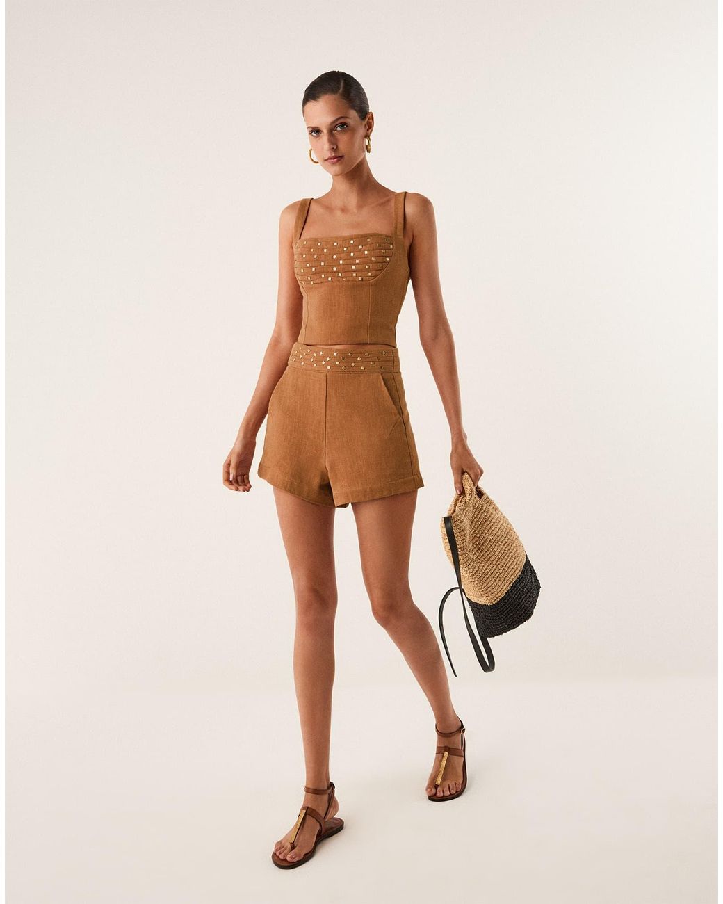 ViX Brown Cleo Top