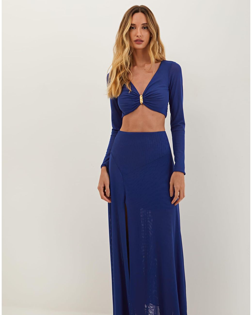 ViX Blue Yarin Cropped Top (exchange Only)