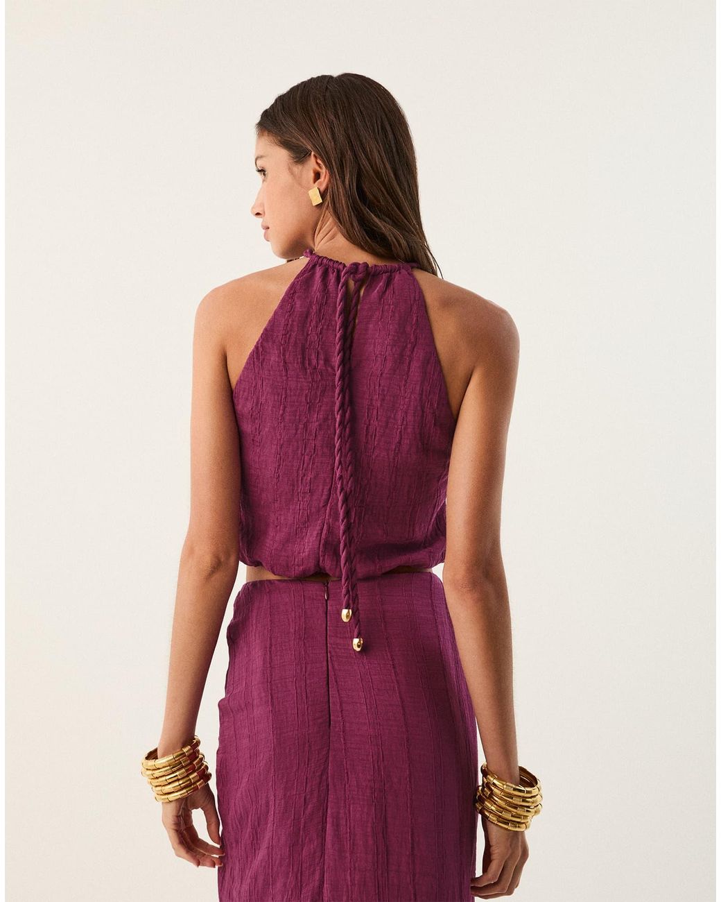 ViX Purple Thalia Blouse