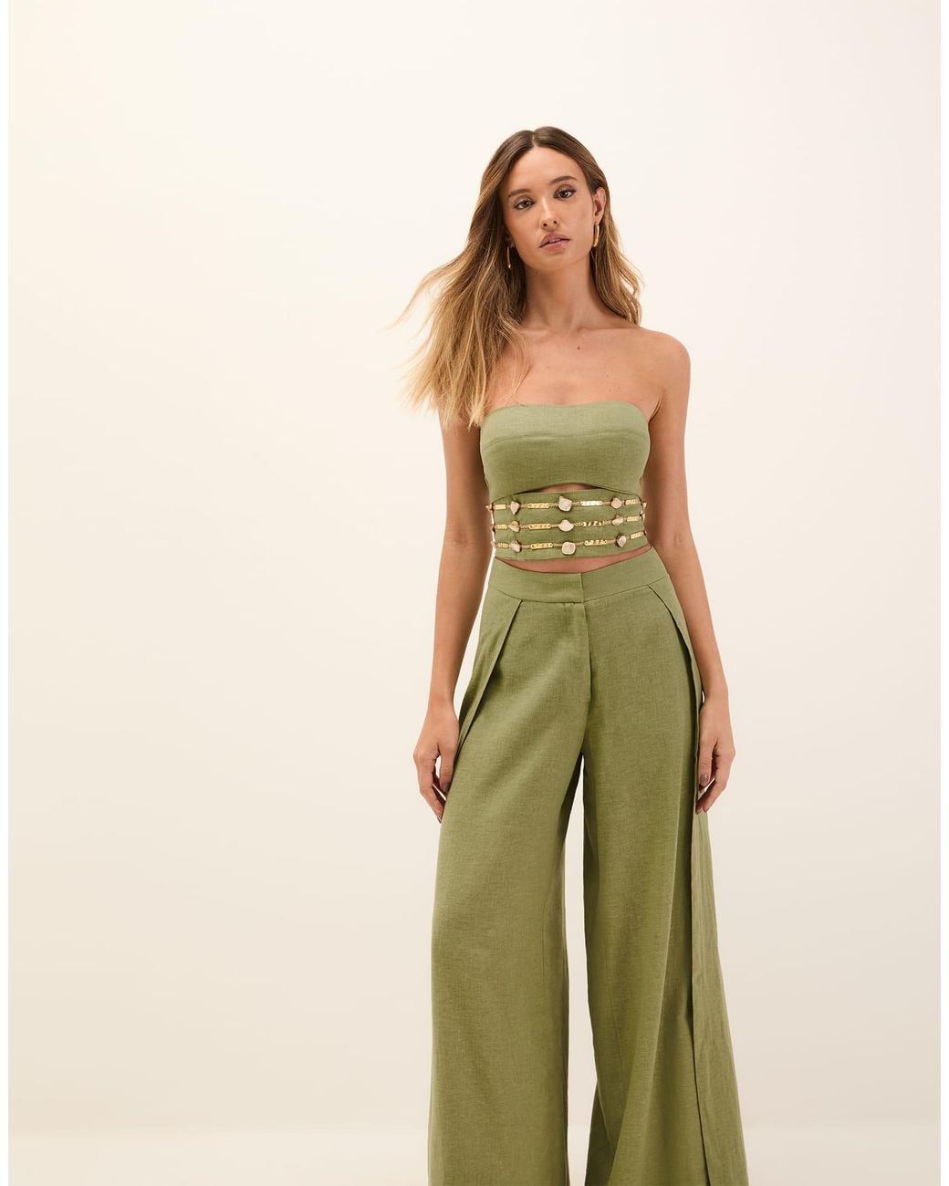 ViX Green Stacy Pants