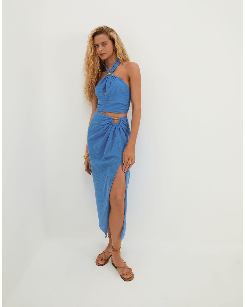 ViX Blue Lily Halter Top (exchange Only)