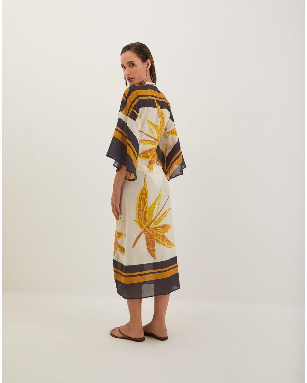 ViX Natural Perola Long Caftan (exchange Only)