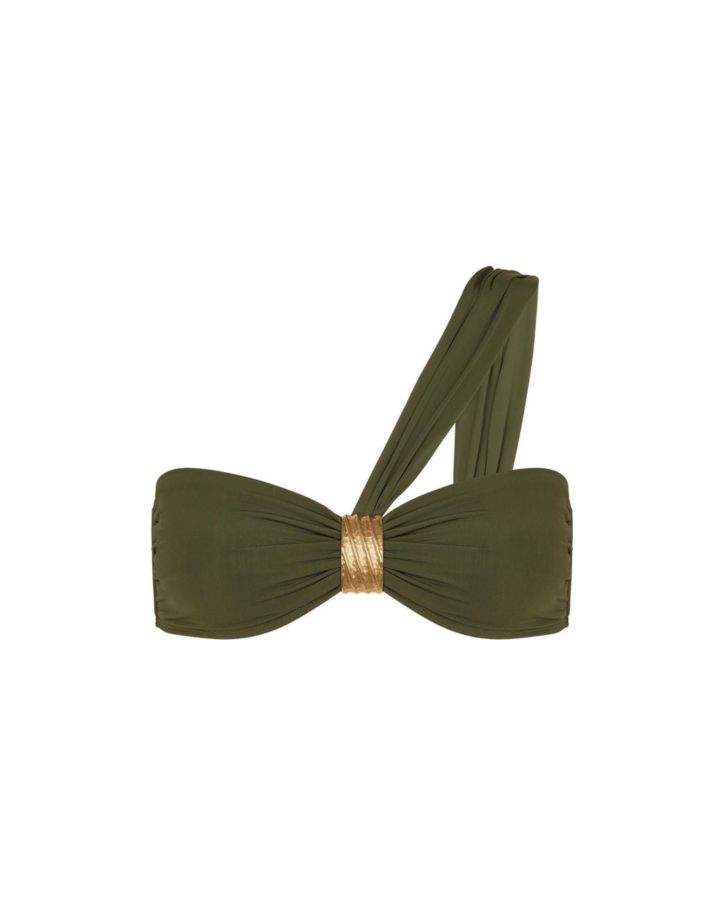 ViX Green Marion One Shoulder Top