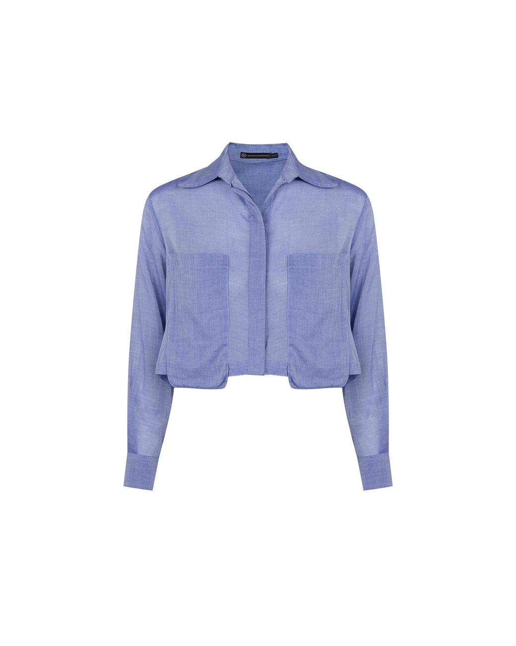 ViX Blue Cassia Cropped Blouse (exchange Only)