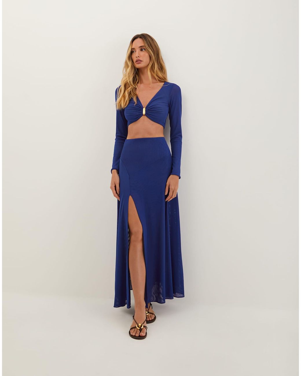 ViX Blue Yarin Cropped Top (exchange Only)