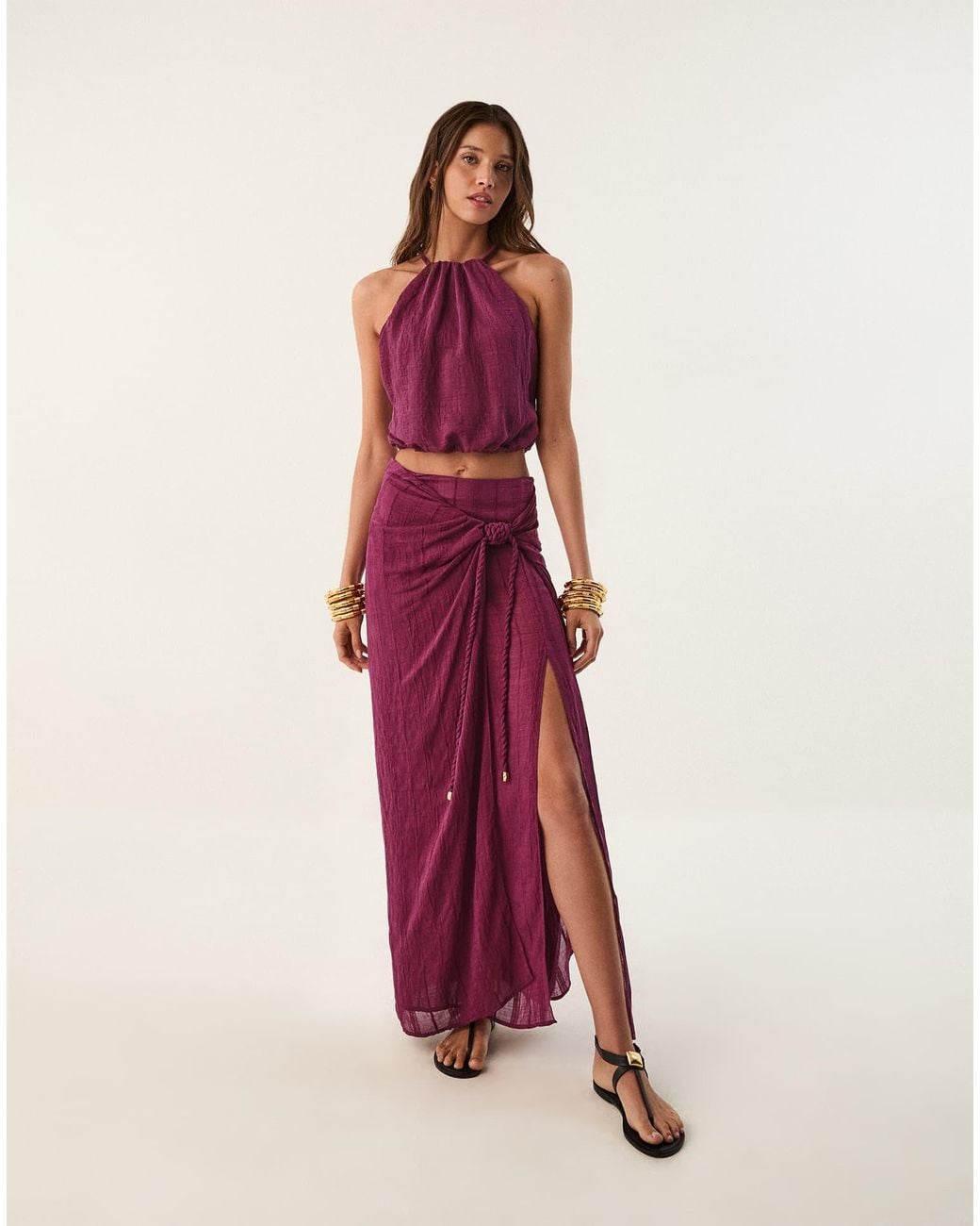 ViX Purple Thalia Blouse